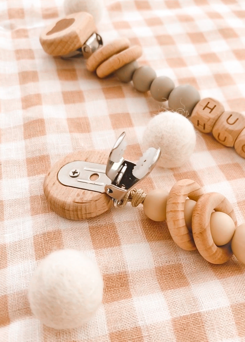 Custom Name Pacifier Clip