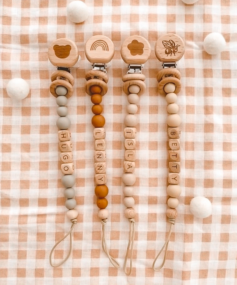 Custom Name Pacifier Clip