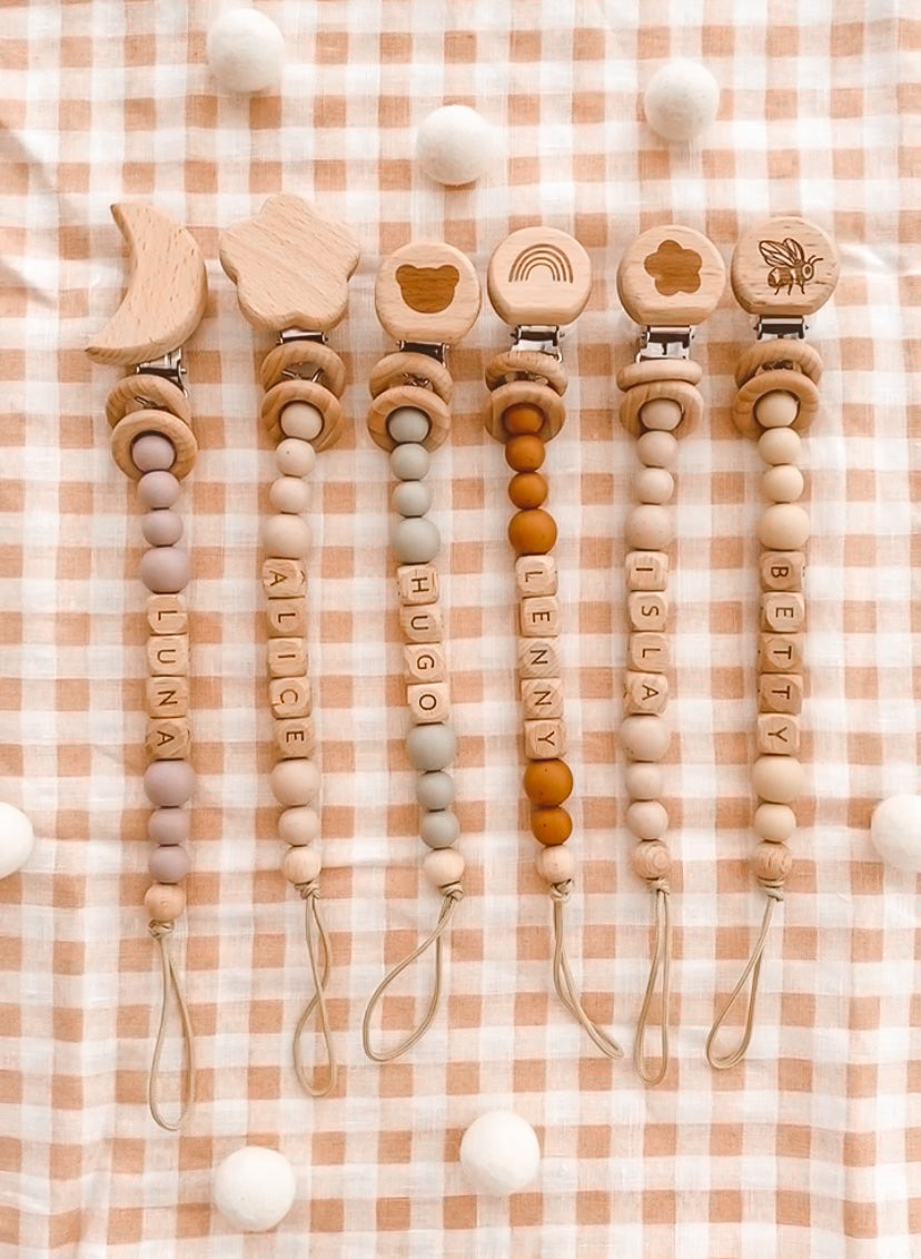 Custom Name Pacifier Clip