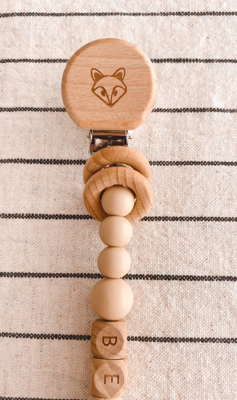 Custom Name Pacifier Clip